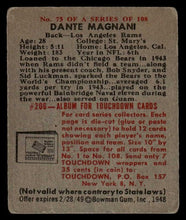 Load image into Gallery viewer, 1948 Bowman Dante Magnani SHORT PRINT #75 VG