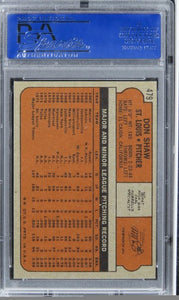 1972 Topps Don Shaw #479 PSA 9 MINT