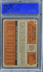 1972 Topps Carl Morton #134 PSA 8 NM-MT