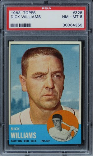 1963 Topps Dick Williams #328 PSA 8 NM-MT