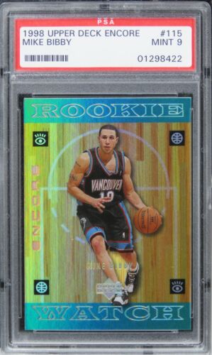 1998 Upper Deck Encore Mike Bibby ROOKIE RC #115 PSA 9 MINT