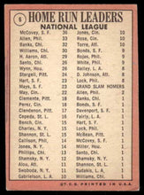 Load image into Gallery viewer, 1969 Topps NL 1968 Home Run Leaders McCovey/Allen/Banks) HOF #6 VG