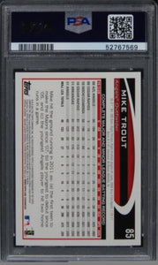 2012 Topps Opening Day Mike Trout Future HOF #85 PSA 10 GEM MINT