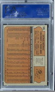 1972 Topps Denis Menke #586 PSA 8 NM-MT