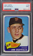 Load image into Gallery viewer, 1965 Topps Jim Duffalo #159 PSA 9 MINT