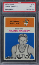 Load image into Gallery viewer, 1961 Fleer Frank Ramsey HOF #35 PSA 7 NM