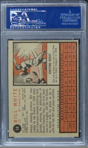 1962 Topps Bill White #14 PSA 7 NM