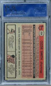 1981 Topps Ozzie Smith HOF #254 PSA 9 MINT