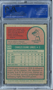 1975 Topps Charlie Sands #548 PSA 9 MINT