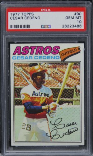 1977 Topps Cesar Cedeno #90 PSA 10 GEM MINT