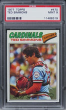 Load image into Gallery viewer, 1977 Topps Ted Simmons HOF #470 PSA 9 MINT