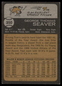 1973 Topps Tom Seaver HOF #350 VG-EX