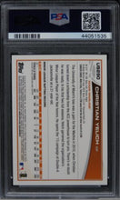 Load image into Gallery viewer, 2013 Topps Update Christian Yelich EMERALD ROOKIE RC #US290 PSA 10 GEM MINT