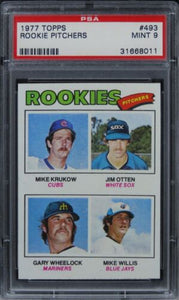 1977 Topps Rookie Pitchers #493 PSA 9 MINT