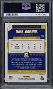2018 Panini Donruss Optic Mark Andrews BLUE PRIZM /150 ROOKIE #121 PSA 10