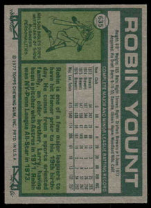 1977 Topps Robin Yount HOF #635 NM