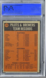 1972 Topps Brewers Team #106 PSA 8 NM-MT