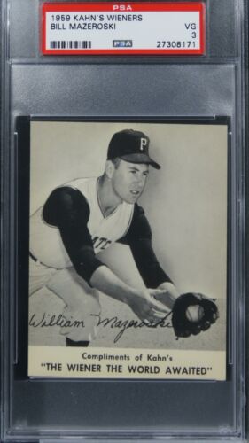 1959 Kahn's Wieners Bill Mazeroski HOF PSA 3 VG