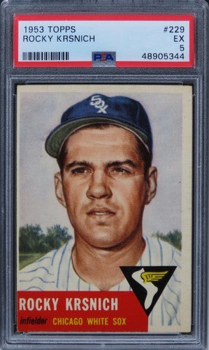 1953 Topps Rocky Krsnich #229 PSA 5 EX