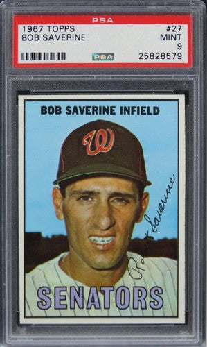 1967 Topps Bob Saverine #27 PSA 9 MINT