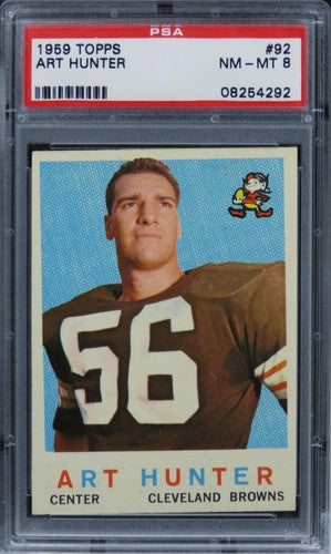 1959 Topps Art Hunter #92 PSA 8 NM-MT