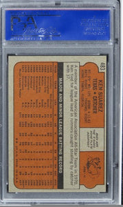1972 Topps Ken Suarez #483 PSA 8 NM-MT