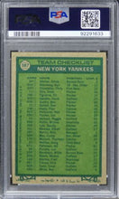 Load image into Gallery viewer, 1977 Topps Yankees Team #387 PSA 9 MINT