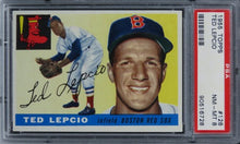 Load image into Gallery viewer, 1955 Topps Ted Lepcio #128 PSA 8 NM-MT