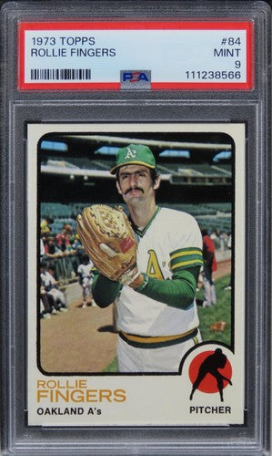 1973 Topps Rollie Fingers HOF #84 PSA 9 MINT