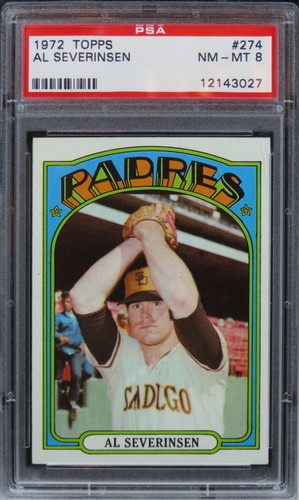 1972 Topps Al Severinsen #274 PSA 8 NM-MT