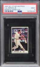Load image into Gallery viewer, 1982 All-Star Game Program Cal Ripken Jr. INSERTS-HAND CUT HOF ROOKIE PSA 9 MINT