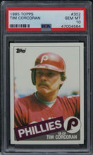 Load image into Gallery viewer, 1985 Topps Tim Corcoran #302 PSA 10 GEM MINT