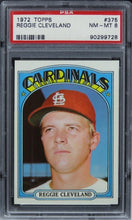 Load image into Gallery viewer, 1972 Topps Reggie Cleveland #375 PSA 8 NM-MT
