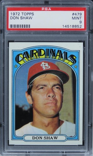 1972 Topps Don Shaw #479 PSA 9 MINT