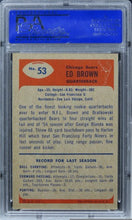 Load image into Gallery viewer, 1955 Bowman Ed Brown ROOKIE RC #53 PSA 8 NM-MT