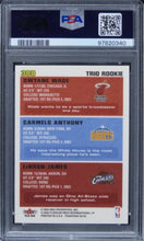 Load image into Gallery viewer, 2003 Fleer Tradition L.JAMES/C.ANTHONY/D.WADE Future HOF ROOKIE #300 PSA 9 MINT