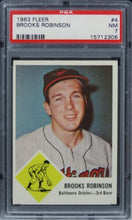 Load image into Gallery viewer, 1963 Fleer Brooks Robinson HOF #4 PSA 7 NM