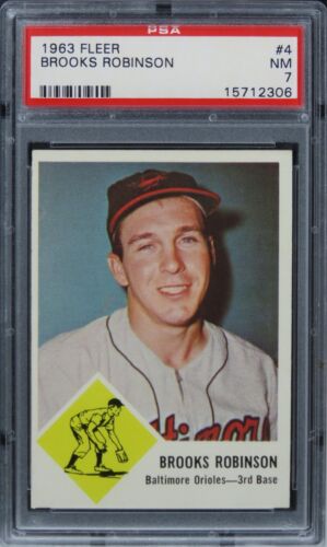 1963 Fleer Brooks Robinson HOF #4 PSA 7 NM