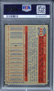 1957 Topps Wes Westrum #323 PSA 8 NM-MT
