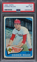 Load image into Gallery viewer, 1965 Topps Cookie Rojas #474 PSA 8 NM-MT