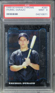 1999 Bowman Chrome Erubiel Durazo ROOKIE RC #380 PSA 9 MINT