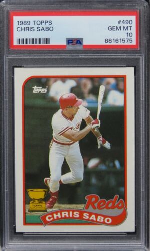 1989 Topps Chris Sabo ROOKIE RC #490 PSA 10 GEM MINT