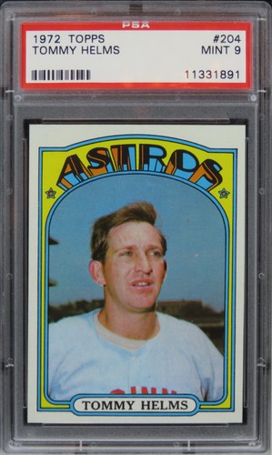 1972 Topps Tommy Helms #204 PSA 9 MINT