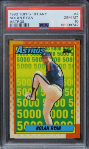 1990 Topps Tiffany Nolan Ryan ASTROS HOF #4 PSA 10 GEM MINT