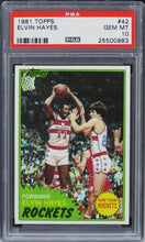 Load image into Gallery viewer, 1981 Topps Elvin Hayes HOF #42 PSA 10 GEM MINT