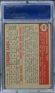 1952 Topps Sibby Sisti #293 PSA 5 EX