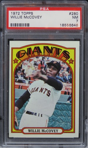 1972 Topps Willie McCovey HOF #280 PSA 7 NM
