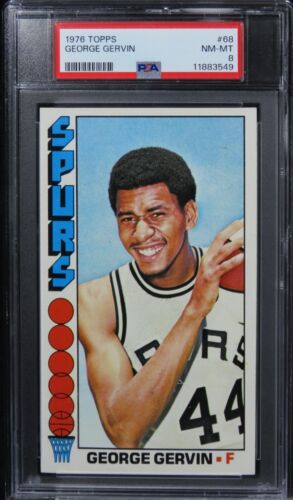 1976 Topps George Gervin HOF #68 PSA 8 NM-MT