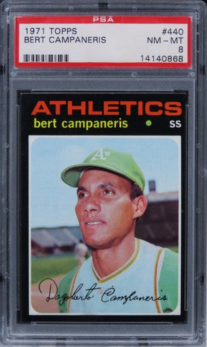 1971 Topps Bert Campaneris #440 PSA 8 NM-MT