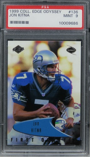 1999 Collector's Edge Odyssey Jon Kitna #136 PSA 9 MINT
